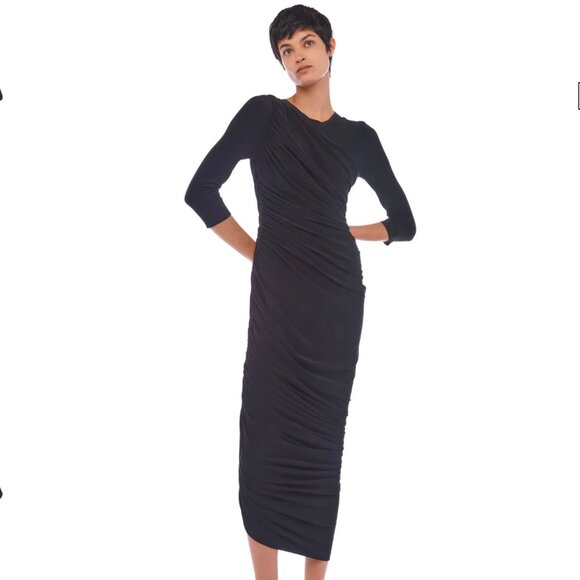 Norma Kamali Dresses & Skirts - NORMA KAMALI LONG SLEEVE DIANA GOWN in Black M/38